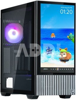 Zalman Z10 DS ATX Mid Tower PS Case Black, 120 mm ARGB Fan x1
