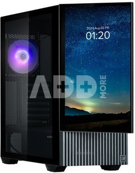 Zalman Z10 DS ATX Mid Tower PS Case Black, 120 mm ARGB Fan x1