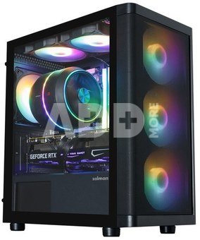Zalman M4 SE, mATX Mini Tower PC Case, 6 x 120mm FRGB Fans, Black