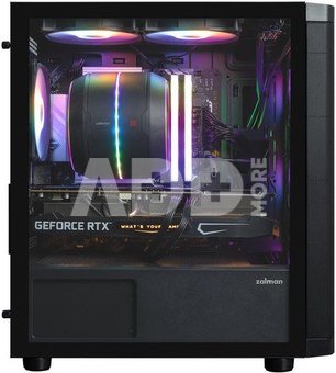 Zalman M4 SE, mATX Mini Tower PC Case, 6 x 120mm FRGB Fans, Black