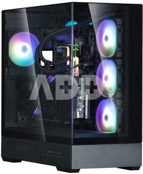Zalman P40 PRISM PLUS, ATX Mid Tower PC Case, 4 x 120mm ARGB Fans, Black