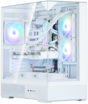 Zalman P40 Prism White, ARGB Fan x1