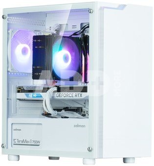Zalman T4 Plus White Mini Tower Case, 120mm ARGB Fan x1