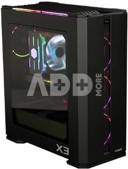 Zalman X3 BLACK ATX, ARGB fan x4, T/G