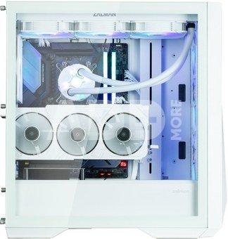 Zalman Z9 Iceberg MS ATX ARGB fan.x4, White