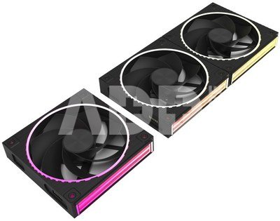 Zalman ZM-DF120R A3, 120mm Daisy Chain Fan, Reverse, 3Pack, Black