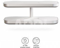 ZENS QUATTRO WIRELESS CHARGER PRO 4 WHITE