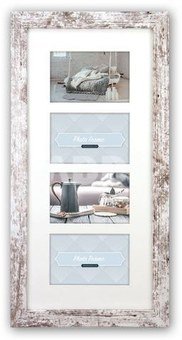 ZEP Nelson 6 white/brown 4x10x15 Wooden Frame 4Q V24106