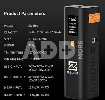 ZGCINE ZG-H50 Battery Grip