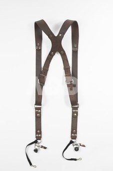ZUKA STRAPS dual, tamsiai rudas "CRAZY HORSE", S dydis