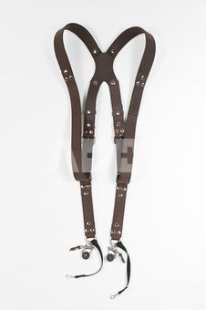 ZUKA STRAPS dual, tamsiai rudas "CRAZY HORSE", S dydis