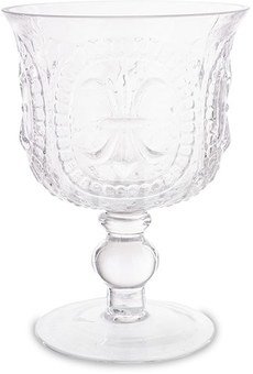 Žvakidė stiklinė skaidri 19x14x14 cm 164841
