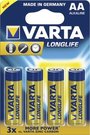 100x4 Varta Longlife Extra Mignon AA LR 6 PU master box