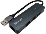 Adapteris USB-A - 3x USB 3.0, RJ45