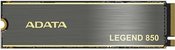 ADATA LEGEND 850 1000 GB, SSD form factor M.2 2280, SSD interface PCIe Gen4x4, Write speed 4500 MB/s, Read speed 5000 MB/s