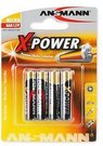 1x4 Ansmann Alkaline Micro AAA LR 03 X-Power