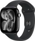 Apple Watch 11 GPS 46mm Sport Band M/L, jet black/black (MEUX4ET/A)