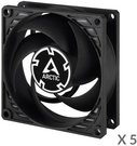 Корпусный вентилятор ARCTIC P8 Silent, 3-pin, 80 мм, черный, x5