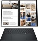 Asus | Zenbook Duo UX8406CA-QL287W | Inkwell Gray | 14 " | OLED | Touchscreen | FHD | 1920 x 1200 pixels | Intel Core Ultra 7 | 255H | 16 GB | LPDDR5X | Solid-state drive capacity 1000 GB | Intel Arc Graphics | Windows 11 Home | 802.11be | Bluetooth version 5.4 | Keyboard language US international | Keyboard backlit | Warranty 24 month(s) | Battery warranty 12 month(s)