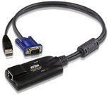 Aten USB VGA KVM Adapter 1 x RJ-45 Female, 1 x USB Male, 1 x HDB-15 Male
