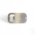 Metal opener for sublimation,silver, oval-rectangle IGO| 813521