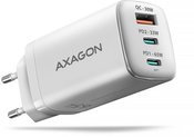 AXAGON ACU-DPQ65W GaN Wall charger 65W, 3x port (USB-A + dual USB-C), PD3.0/PPS/QC4+/Apple