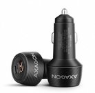 AXAGON PWC-PQ48 Car charger 48W, USB-A + USB-C, PD3.0/PPS/QC4+/SFC, Black