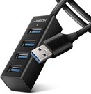 AXAGON Miniature metal four-port USB 3.2 Gen 1 hub | HUE-M1AL