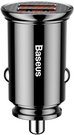 Baseus Circular Car Charger 2xUSB QC3.0 5A 30W (Black)