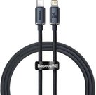 Baseus Crystal cable USB-C to Lightning, 20W, PD, 1.2m (black)