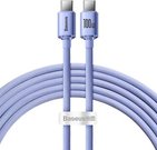 Baseus Crystal Shine cable USB-C to USB-C, 100W, 2m (purple)