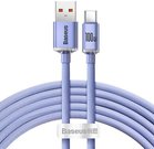 Baseus Crystal Shine cable USB to USB-C, 100W, 2m (purple)