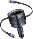 Baseus Enjoyment Max car charger with USB-C+USB-C cables 60W Black