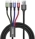 Baseus Fast USB cable 4in1 USB-C / 2x Lightning / Micro 3,5A 1,2m - black