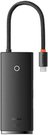 Baseus Lite Series Hub 6w1 USB-C to 2x USB 3.0 + USB-C + HDMI + SD/TF (black)