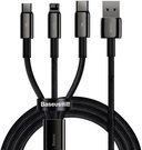 BASEUS Tungsten Gold One-for-three Fast Charging Black