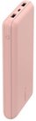Belkin PowerBank 20 000mAh 15W USB-A/USB-C rose gold