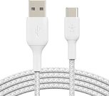 Belkin USB-C/USB-A Cable 3m braided, white CAB002bt3MWH