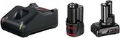 Bosch Standard Starter Set 1x2.0Ah + 1x4.0Ah +GAL 12V-40