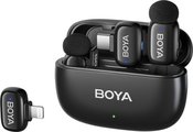 Boya беспроводной микрофон mini-12 Lightning/USB-C, черный