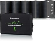 BRESSER mobilus saulės įkroviklis 60 vatų su USB ir nuolatinės srovės išvestimi