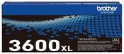 Brother TN-3600XL Genuine High Yield Toner Cartridge, Black