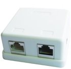 Gembird Two jack surface mount box with 2 CAT5e