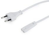 CABLE POWER EU 1.8M/WHITE PC-184/2-W GEMBIRD