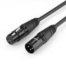 Cable XLR female to XLR male UGREEN AV130 1m (black)