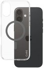 CARE by PanzerGlass Case Flagship | Back protection | Apple | iPhone 16 Plus | Recycled plastic | Transparent/Black | MagSafe