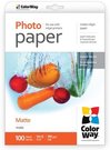 ColorWay Matte Photo Paper, 10x15, 190 g/m2, 100 sheets