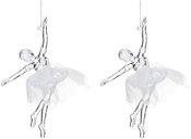 Dekoracija Balerina 2 vnt. plastik. 15x11x3 cm 146116 KLD
