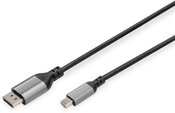 Digitus 8K DisplayPort Adapter Cable, Mini DP to DP, 2 m | DB-340106-020-S | DisplayPort to DisplayPort