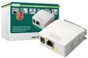 Digitus | Fast Ethernet Print Server, 1-Port 1x RJ45, 1x DB-36-pin male Centronics | DN-13001-1 | White